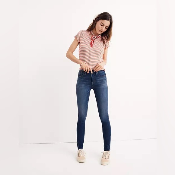 Madewell Denim - Madewell 10" High-Rise Skinny Jeans in Danny Wash: TENCEL™ Denim Edition